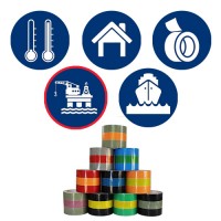 Marine Pipe ID Tapes - ISO 14726 - Yacht, Ship & Boat Pipeline Identification Tapes