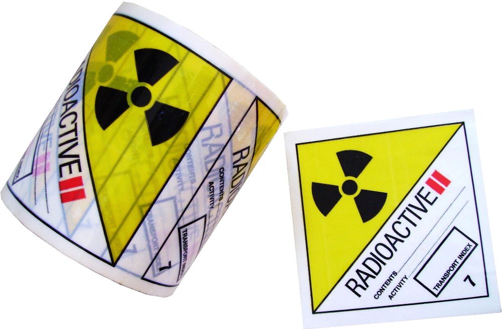 7 Radioactive 2 Premium Hazard Labels