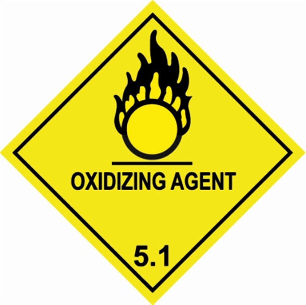 5 1 Oxidizing Agent Hazard Labels