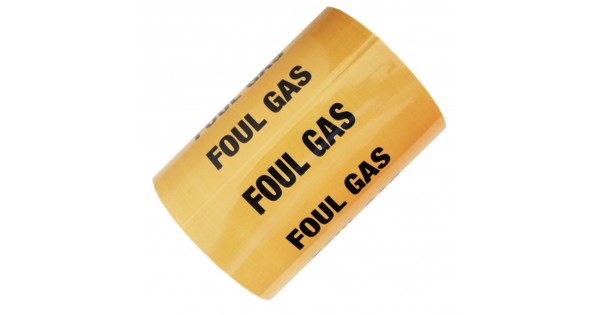 Foul Gas All Weather Pipe Identification Id Tape Campbell