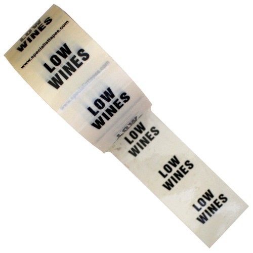 LOW WINES - White Printed Pipe Identification (ID) Tape