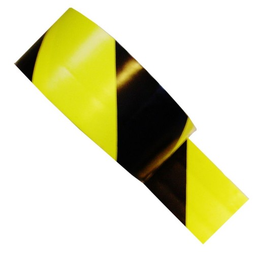 Striped Black and Yellow Hazard Tape (48mm x 33m)